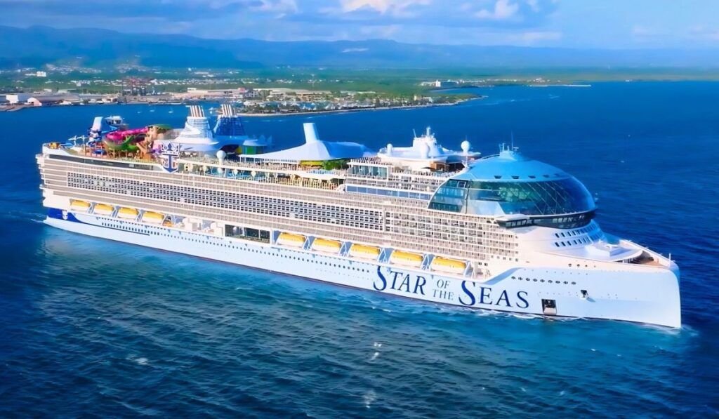 Cruise ship at port
